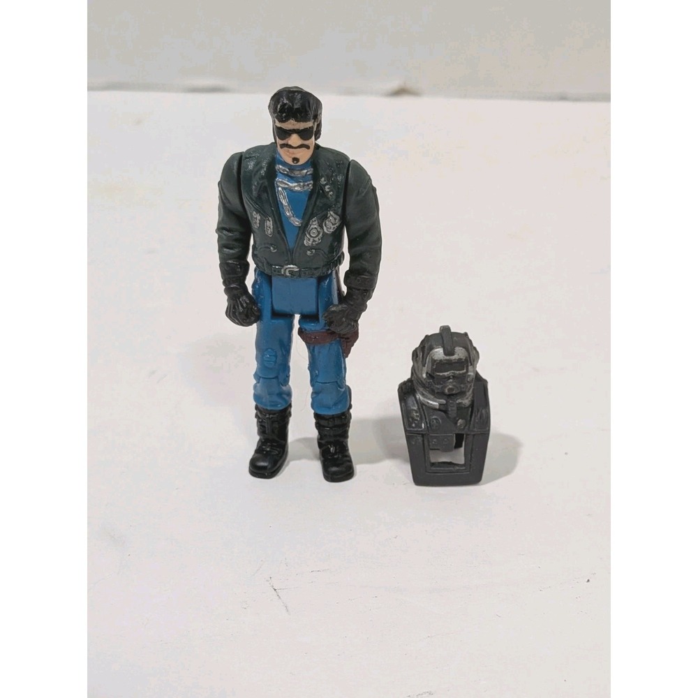 Vintage Kenner M.A.S.K. Sly Rax Piranha Driver Action Figure w/ Helmet MASK